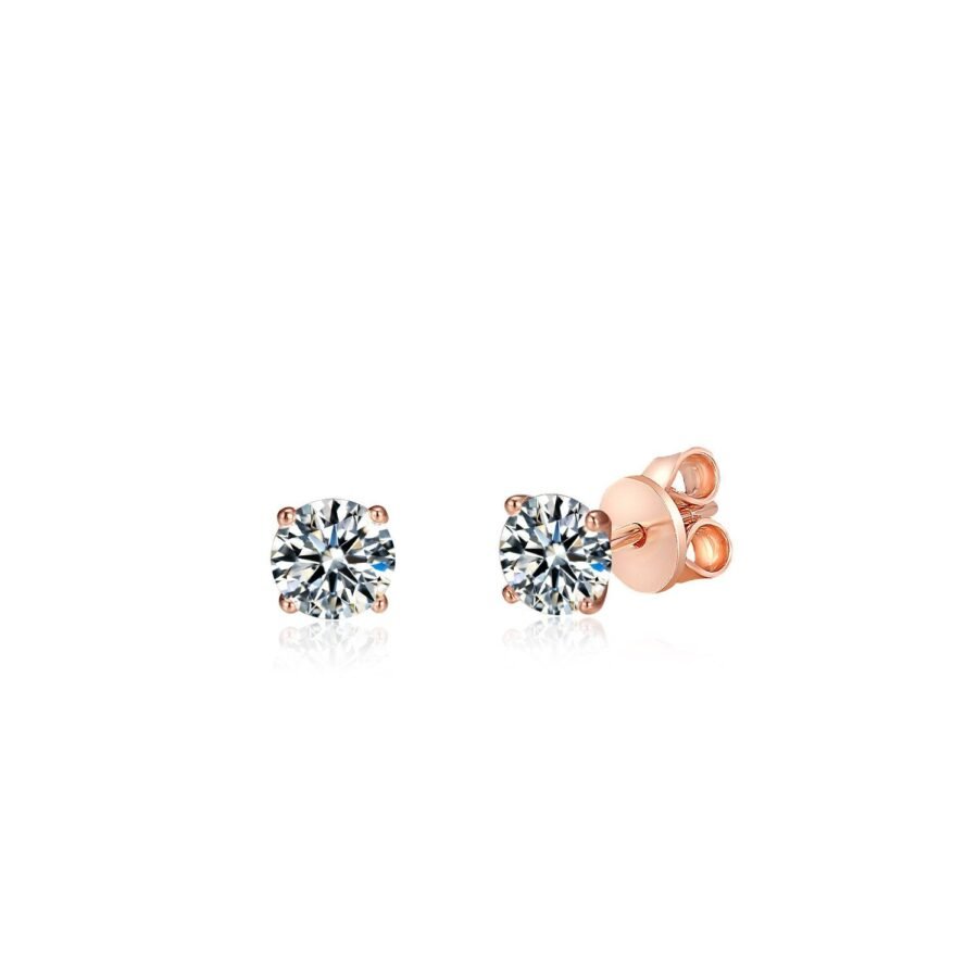 Martini pair, diamond earrings.0.20 14 carat gold.4 prongs, Yellow Gold,natural diamond suitable for women,girls and babies.natural diamond. - Image 7