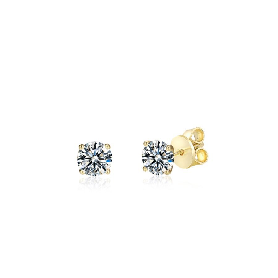 14K Gold Martini Stud Earrings for Women 2.02 CARAT - Lab-Grown Diamond Studs,Round Brilliant Cut Diamond - Image 7