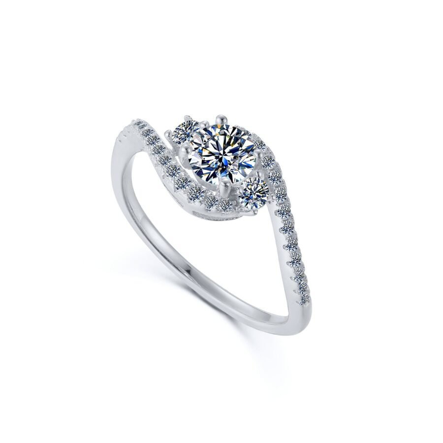 Ring Gold Bridal Rings Ring Solid Gold Engagement.1.00 carat,( E Color VVS2 Clarity) Solitaire Ring for Women Band Ring Diamond Promise - Image 9