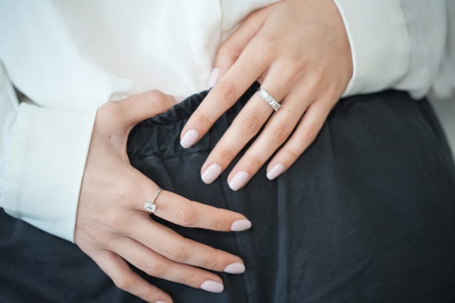 Emerald Cut Engagement Ring, 1.00 carat,( D Color VVS2 Clarity) Lab grown diamond Engagement Ring, 14K  Emerald Diamond Ring, - Image 3
