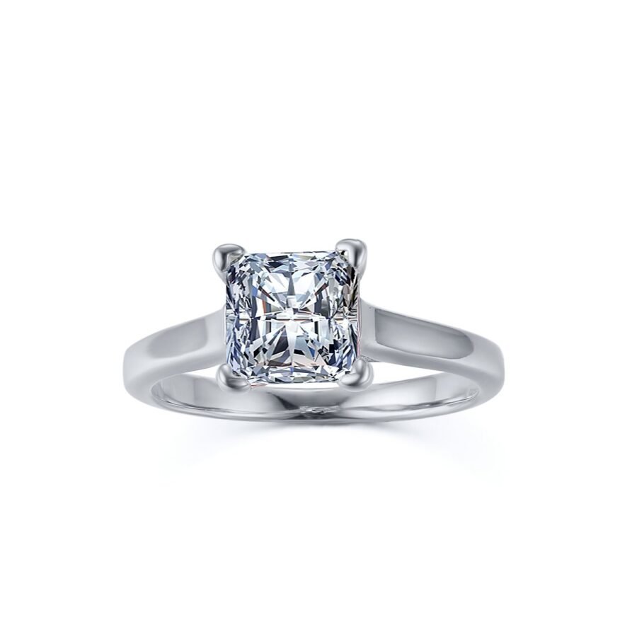 Diamond Ring, 2.00 carat,( E Color VVS2 Clarity) Cushion model Wedding Ring, Lab Grown Diamond, Anniversary Gift, Ring for Her. - Image 9