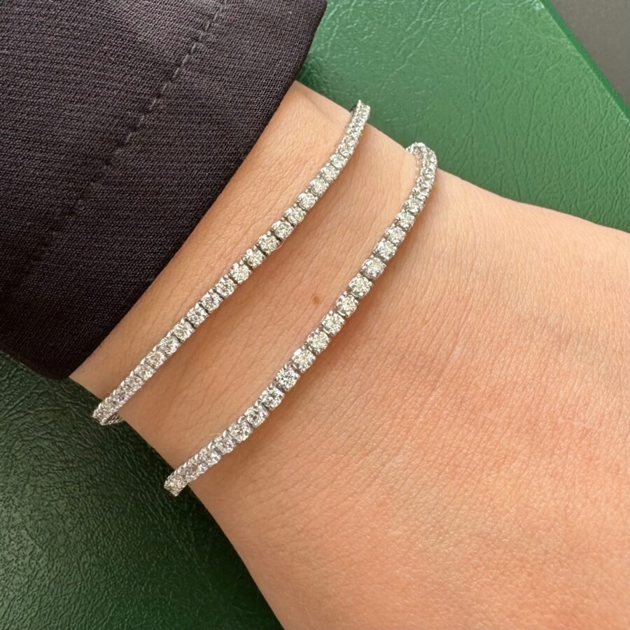 Luxury 2.63 Carat Lab Grown Diamond 2.63 Carat Diamond Tennis Bracelet 14K Gold, Tennis Bracelet, Bracelet, Mothers Gift. gift for woman. - Image 3