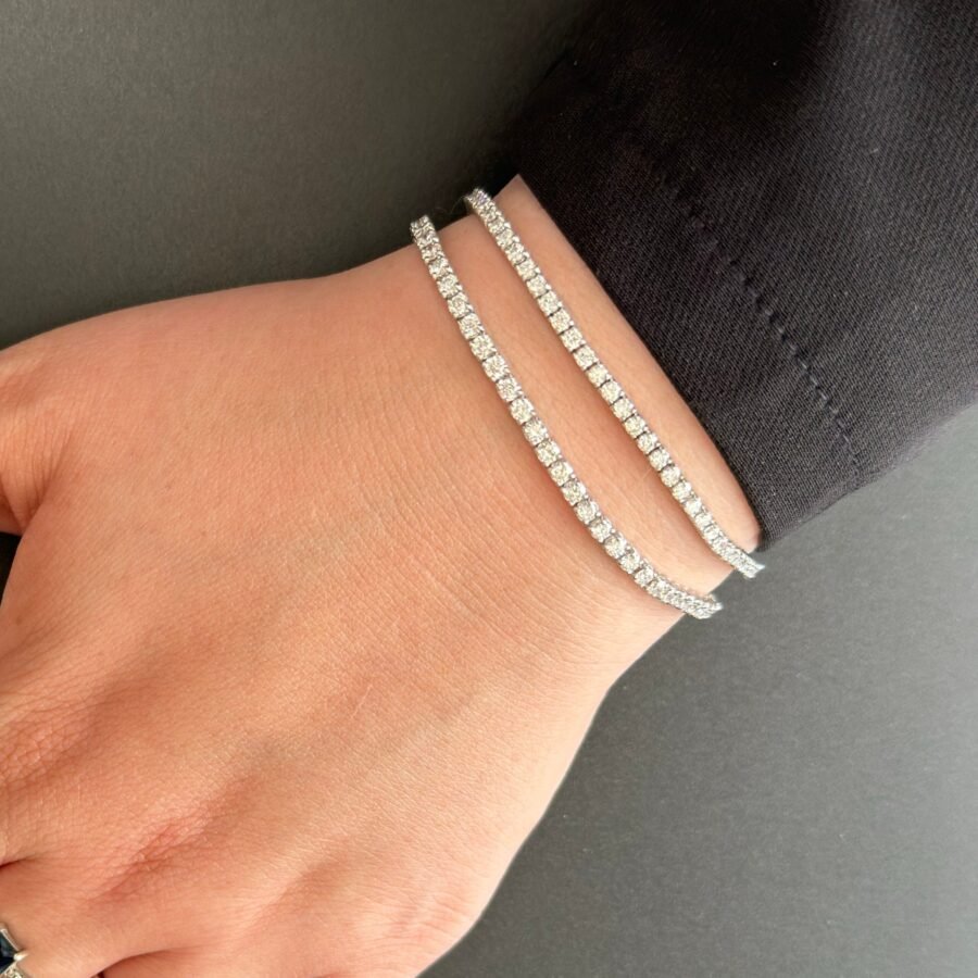 Luxury 2.63 Carat Lab Grown Diamond 2.63 Carat Diamond Tennis Bracelet 14K Gold, Tennis Bracelet, Bracelet, Mothers Gift. gift for woman. - Image 8