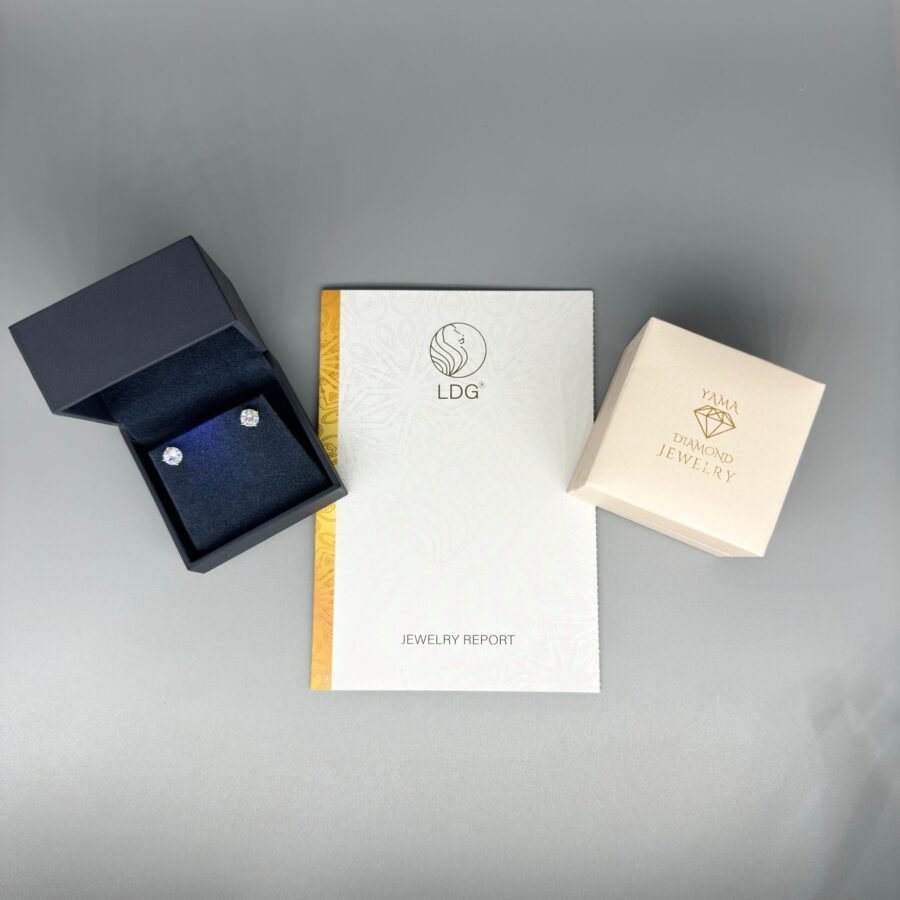 Martini pair, diamond earrings. 0.50 14 carat gold. 4 prongs, rose gold. natural diamond suitable for women,girls and babies. gift for her. - Image 10