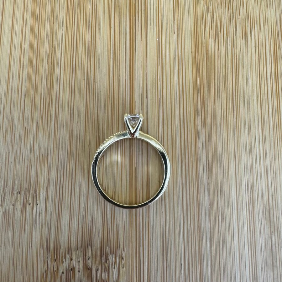 twist Ring Solid Gold with Diamonds, 0.75 carat,( D Color VVS1 Clarity)Solid Gold Diamond Engagement Ring, Anniversary Gift, twist - Image 7