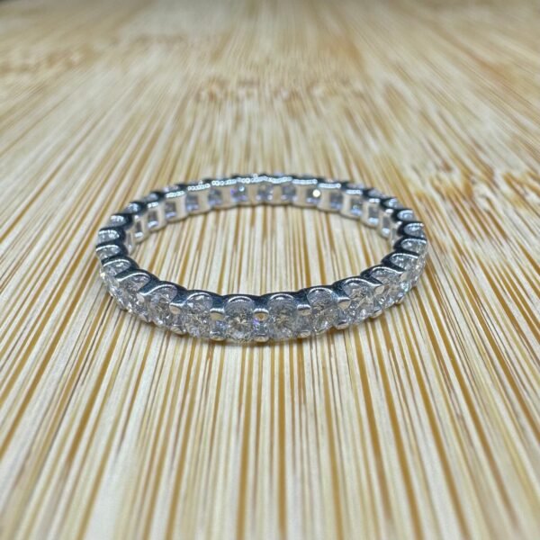 Diamond Eternity Ring 1.12  carat ( D Color VVS2 Clarity) lab grown diamond.Diamond Eternity Wedding Band / Stackable Ring