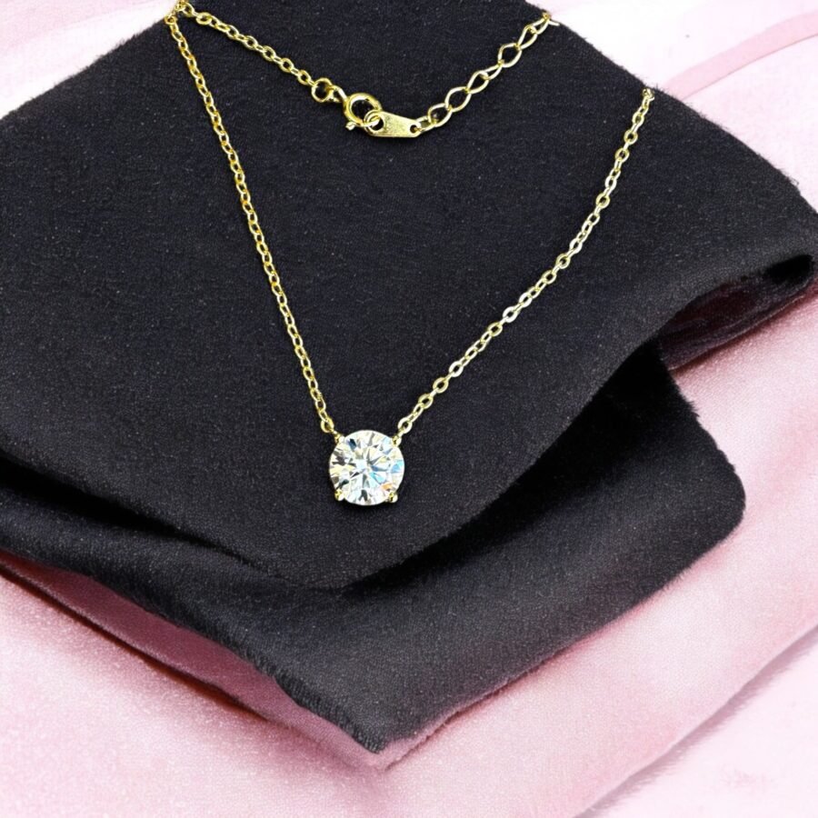 2.01 carat diamond necklace,( D Color VVS1 Clarity)  lab-grown diamond.solitaire pendant, 14 carat gold pendant. gift for her - Image 5