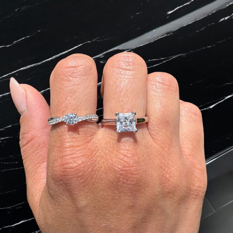 Diamond Ring, 2.00 carat,( E Color VVS2 Clarity) Cushion model Wedding Ring, Lab Grown Diamond, Anniversary Gift, Ring for Her.