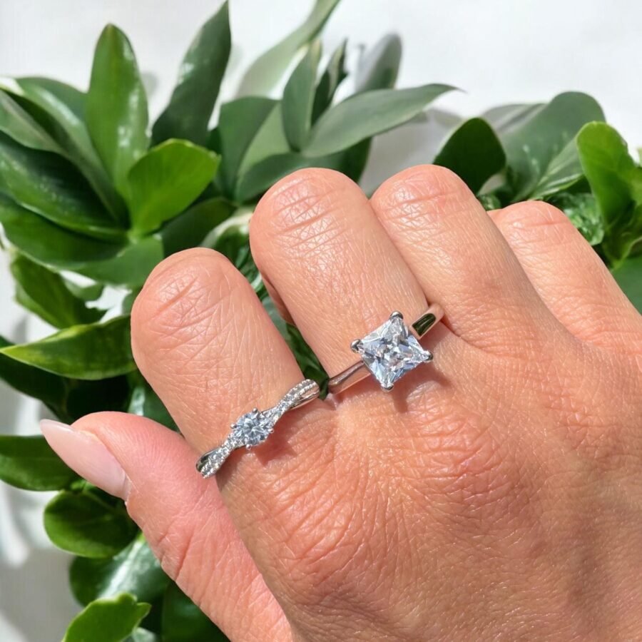Diamond Ring, 2.00 carat,( E Color VVS2 Clarity) Cushion model Wedding Ring, Lab Grown Diamond, Anniversary Gift, Ring for Her. - Image 7