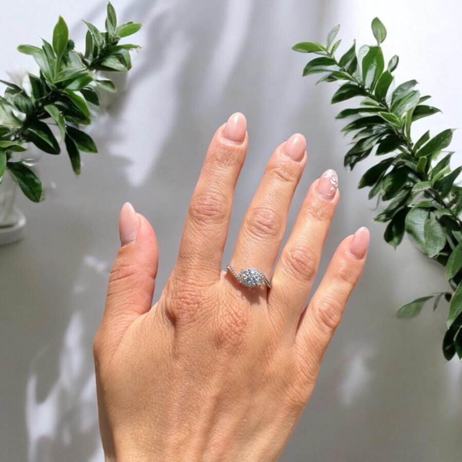 Ring Gold Bridal Rings Ring Solid Gold Engagement.1.00 carat,( E Color VVS2 Clarity) Solitaire Ring for Women Band Ring Diamond Promise - Image 5