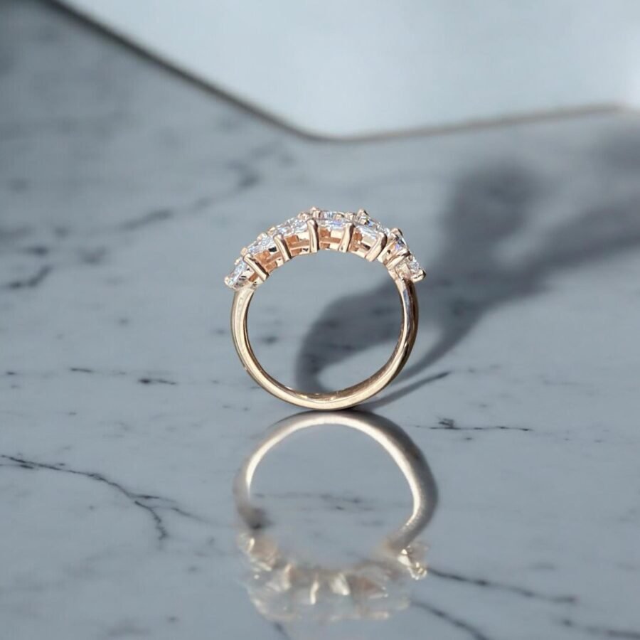 pear Marquise diamond ring.Pear Marquise cut.engagement ring (D Color VVS1 Clarity) 3.30 carat PEAR+MARQUISE  diamond ring.Marquise pear. - Image 4