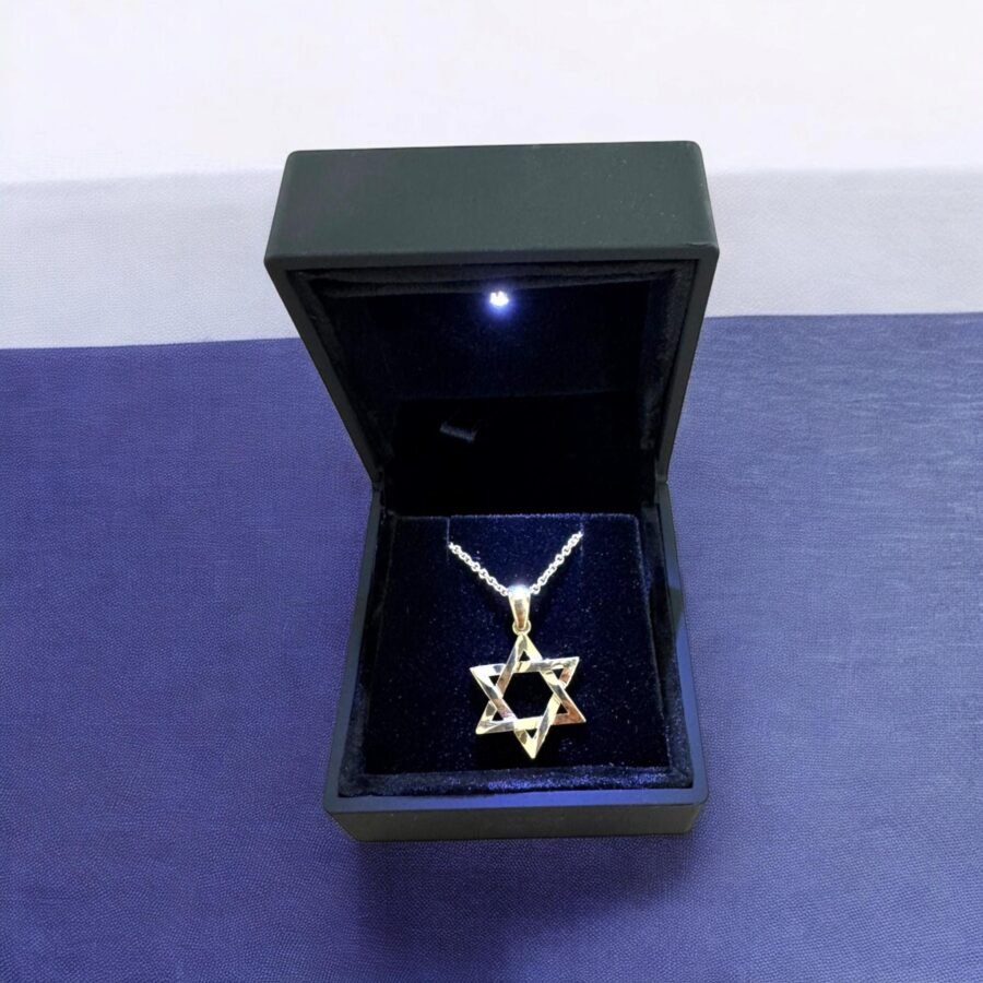 14k Solid Gold Star of David Necklace for Men Jewish Symbol Jewelry Perfect Religious Gift for Him, Elegant and Meaningful Judaica Pendant - Image 10